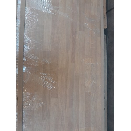 4156 - Light Oak Block  Effect Worktop ( Approx 3M)(552-802) *This lot is subject to VAT