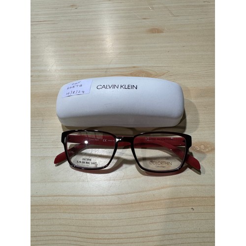 6087B - Calvin Klein Glasses With Case   * This lot is subject to vat