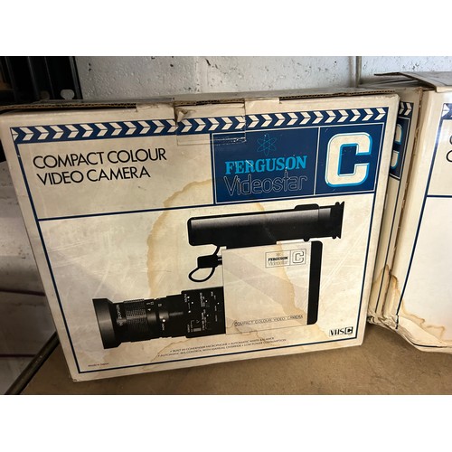 2126 - A Ferguson Videostar compact video cassette recorder, a video camera, a Sanyo camcorder and a Sony c... 