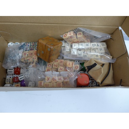 2330 - A box of children's party items including candles, badges, paper plates, napkins, table cloths in va... 