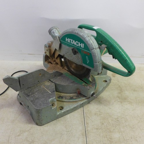 2003 - A Hitachi C10FCB, 230V power saw and 2 Plasplugs Contractor Plus 230v 500w tile cutters