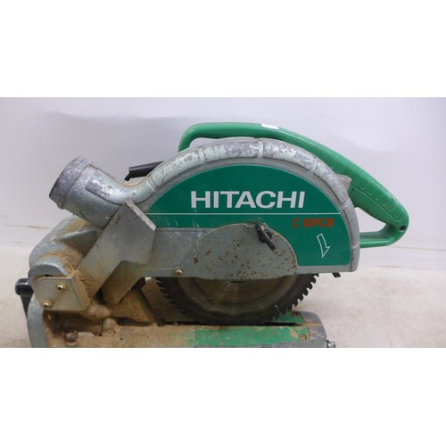 2003 - A Hitachi C10FCB, 230V power saw and 2 Plasplugs Contractor Plus 230v 500w tile cutters