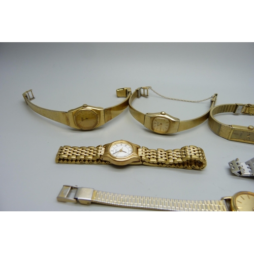 1028 - A collection of lady's Seiko wristwatches