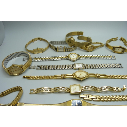 1030 - A collection of lady's wristwatches