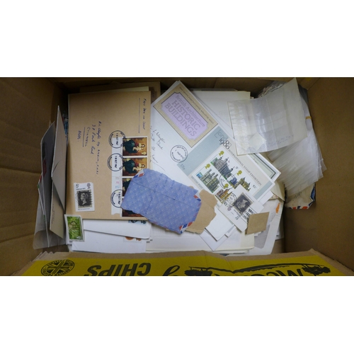 1049 - Stamps; box of stamps, covers, etc., loose and in albums **PLEASE NOTE THIS LOT IS NOT ELIGIBLE FOR ... 