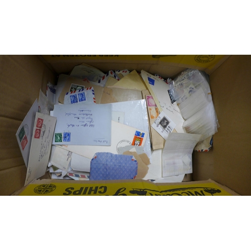 1049 - Stamps; box of stamps, covers, etc., loose and in albums **PLEASE NOTE THIS LOT IS NOT ELIGIBLE FOR ... 