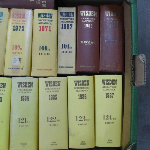 1068 - Wisden Cricket Almanacks (51) 1950-2008 **PLEASE NOTE THIS LOT IS NOT ELIGIBLE FOR IN-HOUSE POSTING ... 