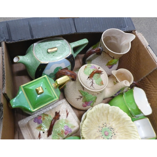 1072 - A box of mixed pottery including Wade Bramble and Carlton Ware **PLEASE NOTE THIS LOT IS NOT ELIGIBL... 