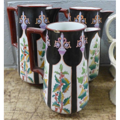 1074 - Three sets of three graduated jugs **PLEASE NOTE THIS LOT IS NOT ELIGIBLE FOR IN-HOUSE POSTING AND P... 