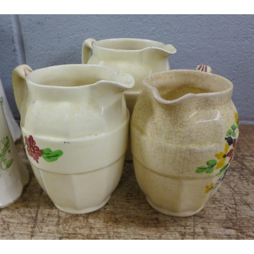 1074 - Three sets of three graduated jugs **PLEASE NOTE THIS LOT IS NOT ELIGIBLE FOR IN-HOUSE POSTING AND P... 