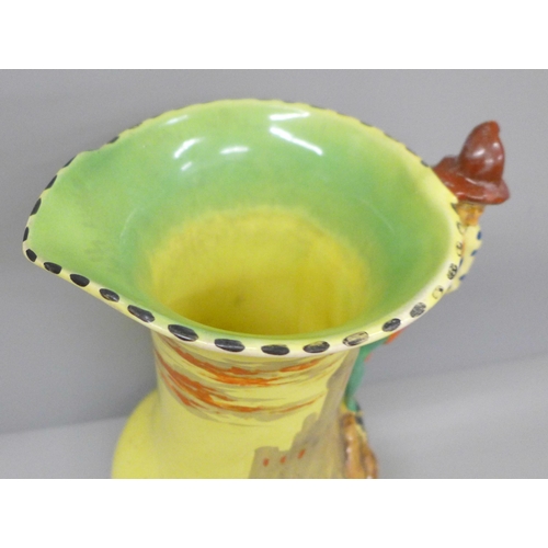 601 - A Burleigh Ware Pied Piper jug, 20cm