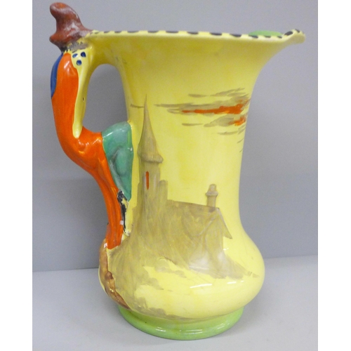 601 - A Burleigh Ware Pied Piper jug, 20cm