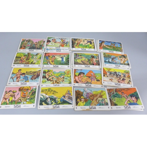 615 - A set of 66 Tarzan Anglo Bubble Gum Cards