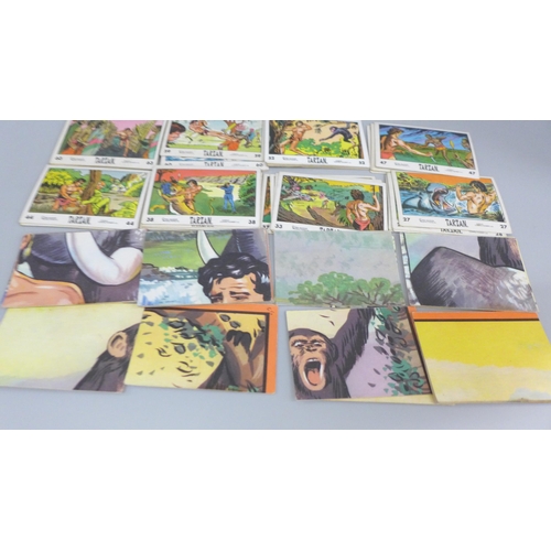 615 - A set of 66 Tarzan Anglo Bubble Gum Cards