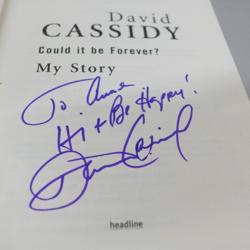 616 - A David Cassidy biography, Could it be Forever, My Story, signed twice