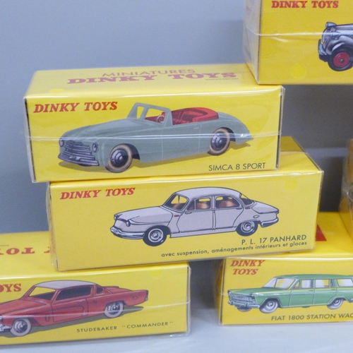 626 - Eight boxed and sealed Dinky Toys, Norev France issues, model numbers: 245, 519, 540, 548, 531, 547,... 