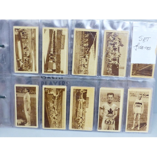 632 - Cigarette cards; six complete sport sets, including Phillips, Olympic Champions, Soccer Stars; Topic... 