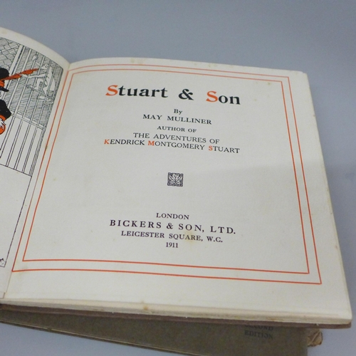 645 - Three early 20th century children's books, Stuart and Son, The Adventures of Kendrick Montgomery Stu... 