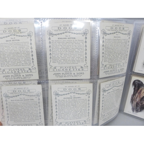 646 - Cigarette cards; six complete large sets, including Players, Aesop, Dogs 1st & 2nd; Wills, Old Londo... 