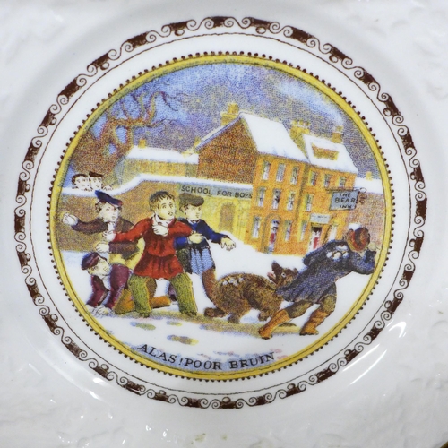 695 - Ceramics including Aynsley 'Snow White' and the Seven Dwarfs money box, Coalport, Beswick and Sylvac