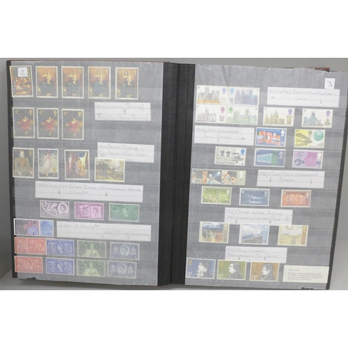 699 - Stamps; a large stockbook of Great Britain Queen Elizabeth II mint stamps, usable face value alone i... 