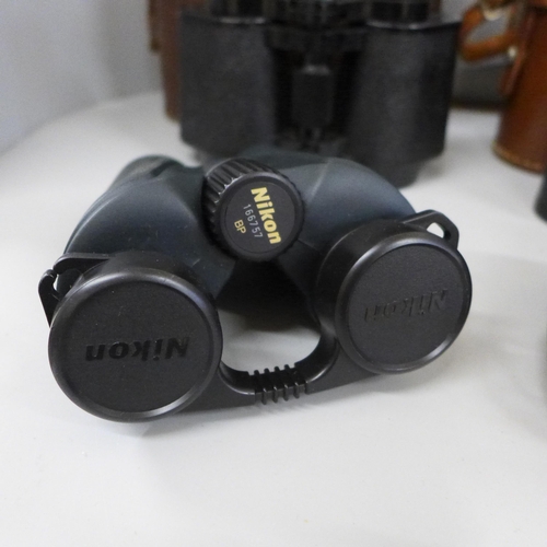 709 - Six pairs of binoculars, cased