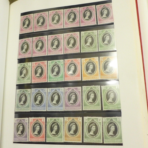 753 - Three albums of stamps, Guernsey and Commonwealth