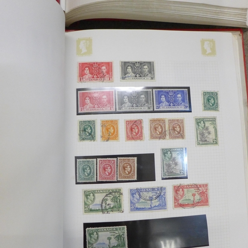 753 - Three albums of stamps, Guernsey and Commonwealth