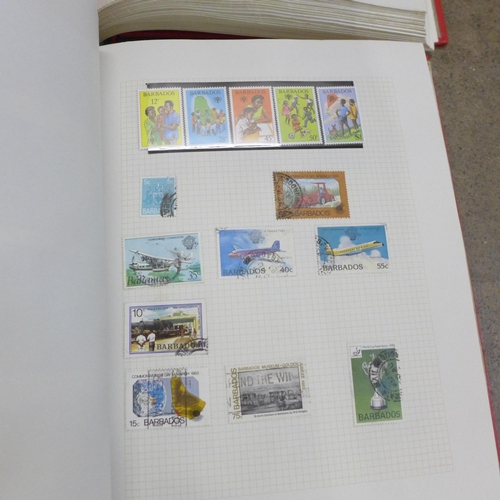 753 - Three albums of stamps, Guernsey and Commonwealth