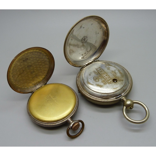 960 - Two silver pocket watches