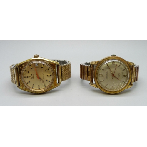 964 - A Candino Superautomatic wristwatch and a Delfin Edox automatic wristwatch