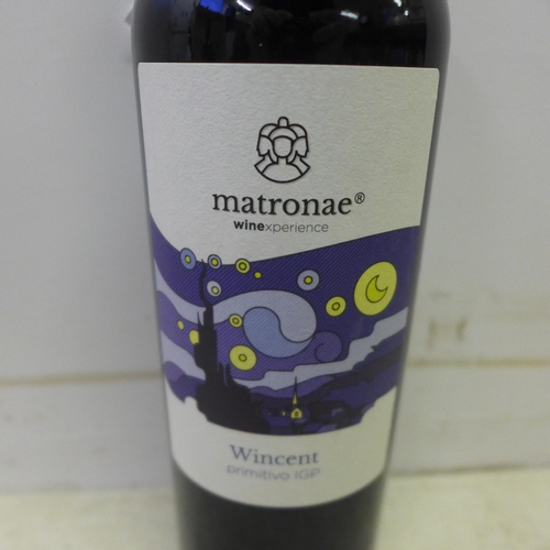 2049 - A box of Six 750ml bottles of Matronae Wincent Primitivo IGP red wine