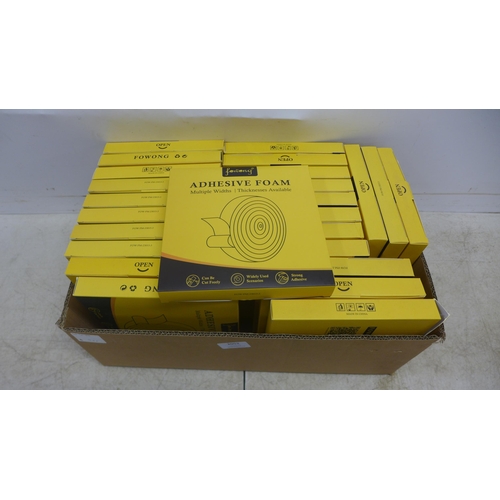 2052 - 25 boxes of adhesive foam sealing tape