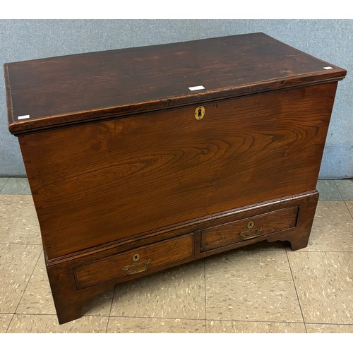 113 - A George III elm mule chest