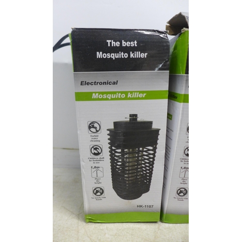 2054 - 3 boxed HK-1107 electronic Mosquito killer bug zappers