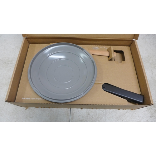 2059 - An Our Place Always pan with lid stainless steel steamer basket and beech wood spatula  - boxed - Ch... 