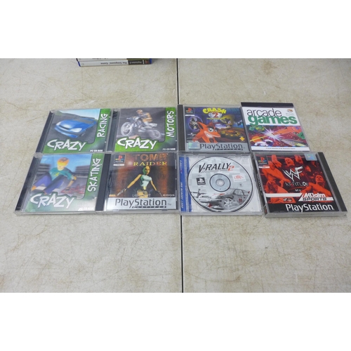 2074 - A quantity of assorted computer games for PlayStation 1 and PlayStation 2 including The Simpsons Roa... 