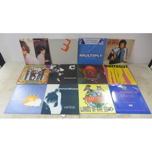 2081 - A large quantity of LPs, approximately 500 in total including ABBA, The Shadows, Revolver, EMF, Leo ... 