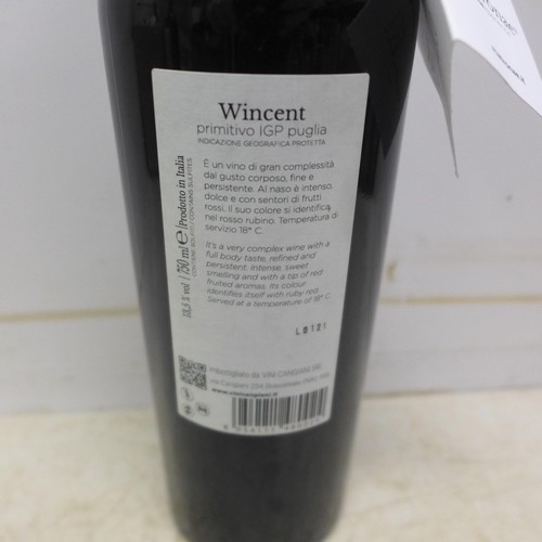 2050 - A box of Six 750ml bottles of Matronae Wincent Primitivo IGP red wine