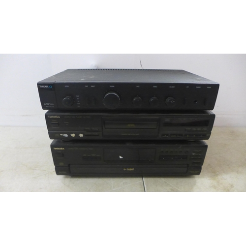 2088 - 3 stereo separates including an Arcam Alpha 5 plus amp, a Technics SL-PG390 compact disc player and ... 