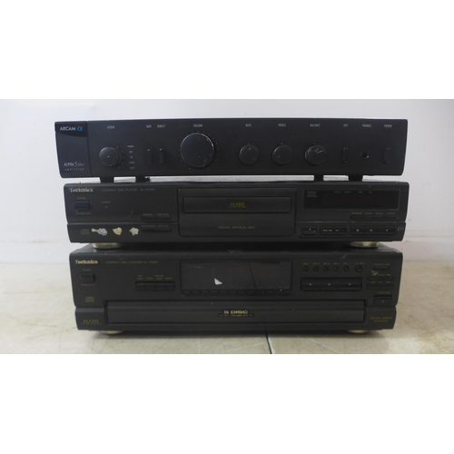 2088 - 3 stereo separates including an Arcam Alpha 5 plus amp, a Technics SL-PG390 compact disc player and ... 