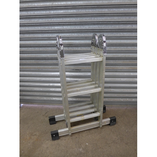 2114 - A Clarke multi-purpose aluminium folding ladder