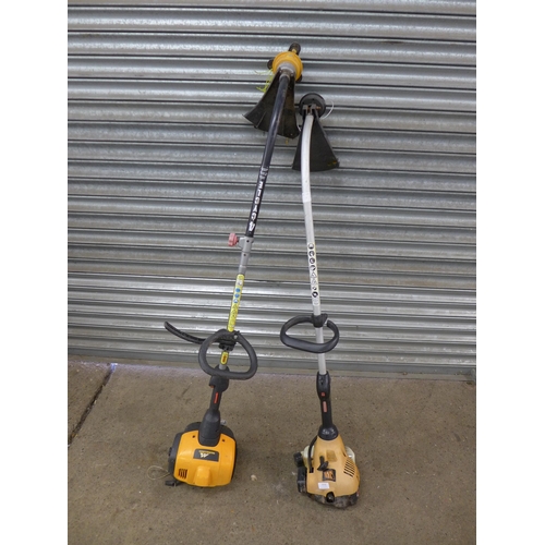 2152 - Two petrol strimmers including a JCB SL33AN petrol strimmer and a McCulloch CABRI0 433L petrol strim... 