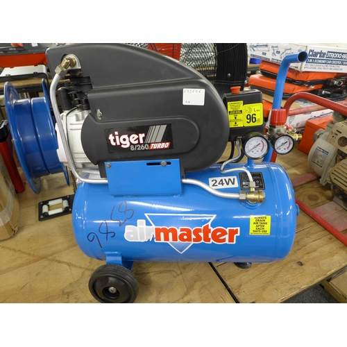 An Air Master TIG8/260 Tiger 8/260 Turbo air compressor, a Clarke Pump ...