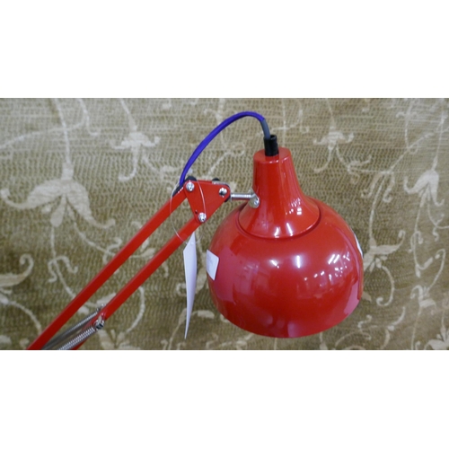 1359 - A red anglepoise lamp