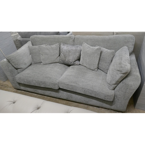 1375 - Selsey 3 Seater Titanium  Fabric Sofa, Original RRP £833.33 + Vat, brand new - marked back corner (4... 