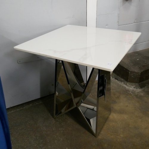 1413 - A Marvel chrome lamp table  * This lot is subject to VAT