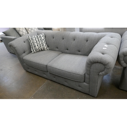 1442 - A grey weave sofa bed - brand new RRP £1599