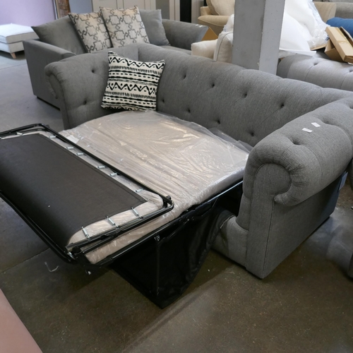 1442 - A grey weave sofa bed - brand new RRP £1599