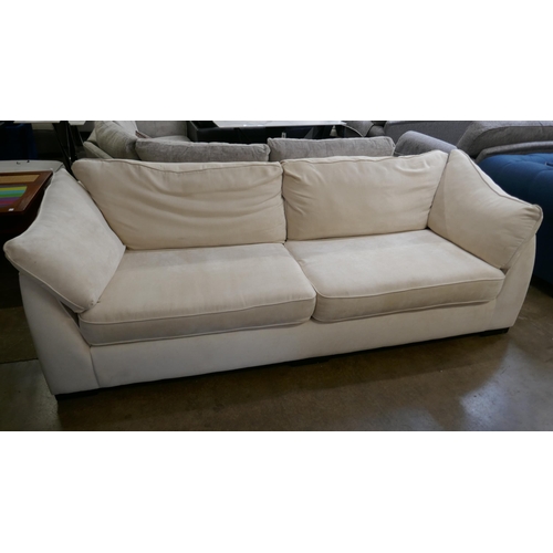 1455 - A Barker & Stonehouse cream four seater sofa - manufacturer's return RRP £1439